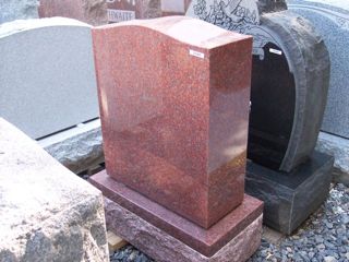 Monument in mountain rose granite